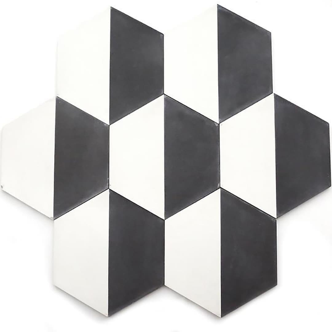 Hexa Fiftyfifty zementfliesen