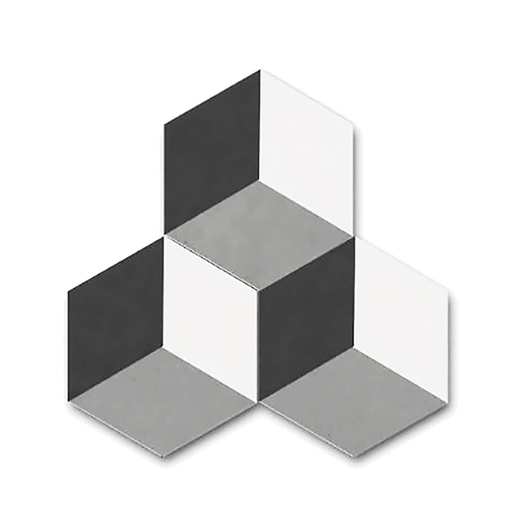 Hexa Vasarely zementfliesen