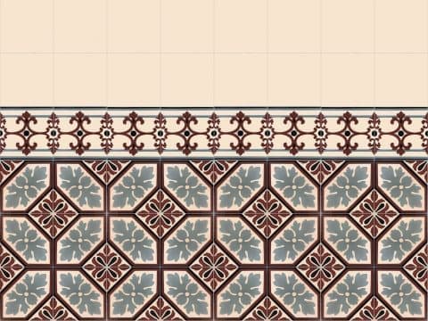 Millenium #04 bordure zementfliesen - Termékfotó II.