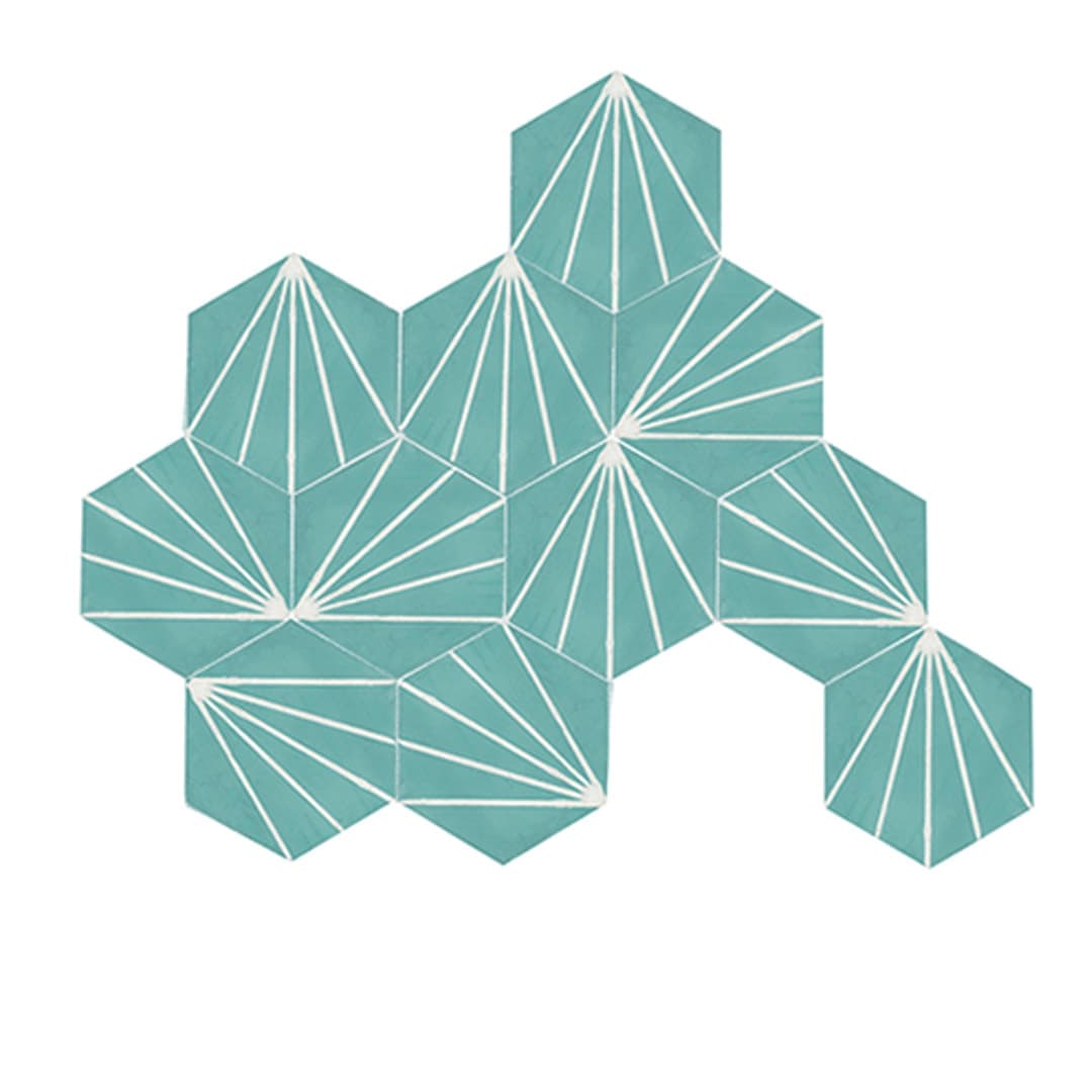 Hexa Jasmin zementfliesen