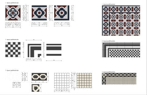 TC5 SAKKTÁBLA relief 0105 terrazzo zementfliesen - Galériafotó 52046