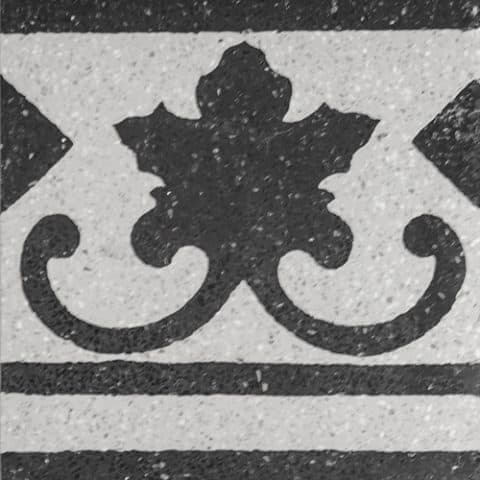 TC5 CASABLANCA 0105 BORDURE terrazzo zementfliesen - Szimpla lap