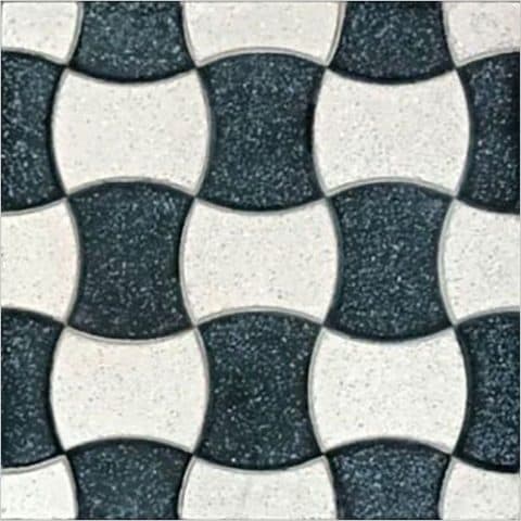 TC5 PISKOTA relief 0105 terrazzo zementfliesen - Szimpla lap