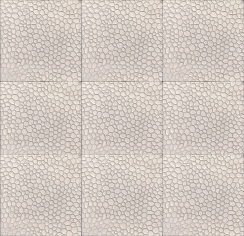 UNI Relief  17×17 „Snakeskin“ White zementfliesen - Termékfotó II.